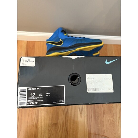 Nike LeBron 8 V/2 Entourage Blue Basketball Shoes Athletic 429676401 Men Size 12 main image 4